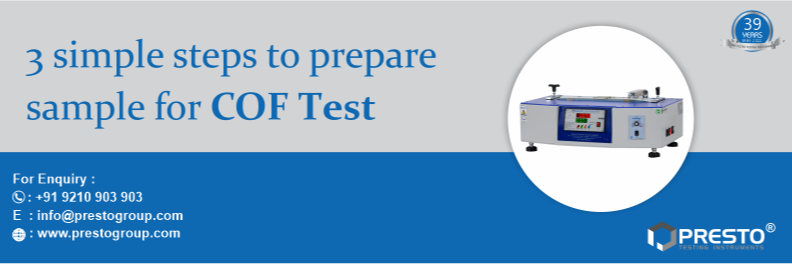 3 simple steps to prepare a sample for the COF test